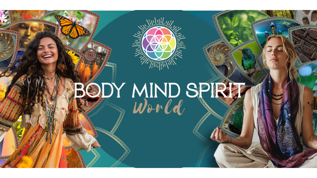 A visual depiction illustrating the harmony between body, mind, and spirit in a colorful, holistic environment.