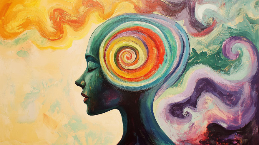 Human mind spirit positive thinking creative mind self care mental health concept hope inspiration