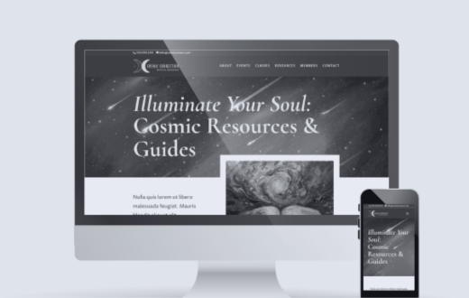 Cosmic Connection WordPress Theme Mockup