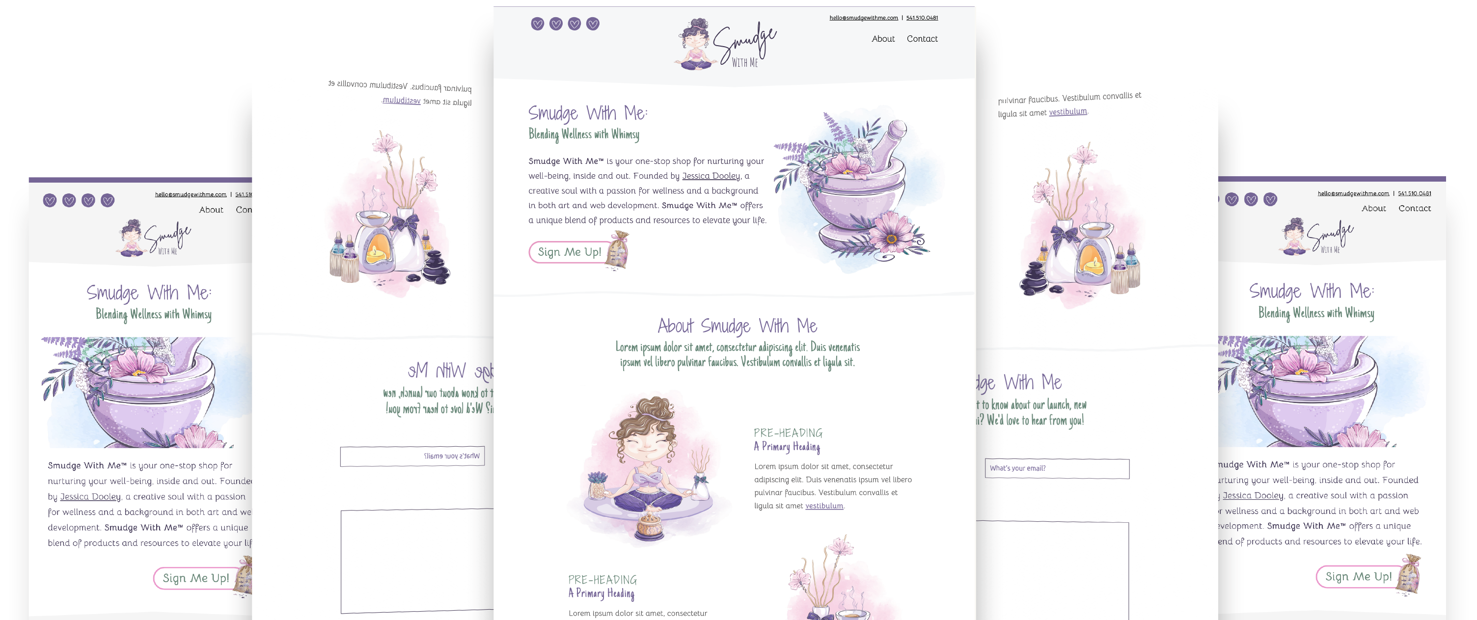 Showcase of Smudge With Me™ Website Designs