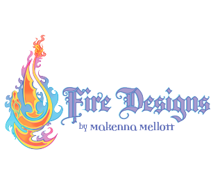 Final Logo for Fire Designs - by Makenna Mellott | Logo artwork by Makenna, Typography by 5280Devs